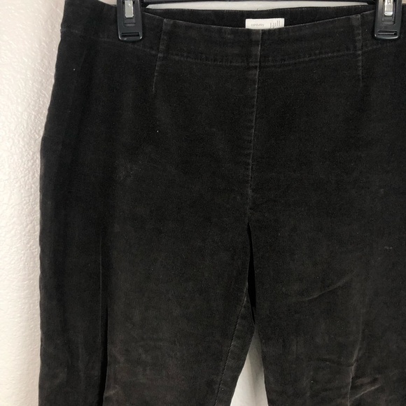 J. Jill Corduroy Pants Size 12P Petite Dark Brown Flat Front Ankle Pants - Picture 3 of 11